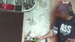Hırsız temizlikçiyi gizli kamera ele verdi